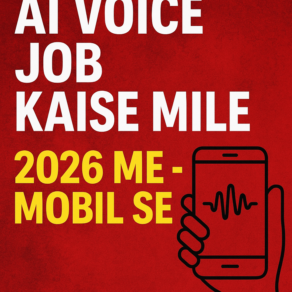 AI Voice Job Kaise Mile 2026 Me Best