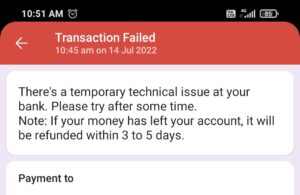 UPI Transaction Fail Ho Jaye To Refund Kab Aata Hai