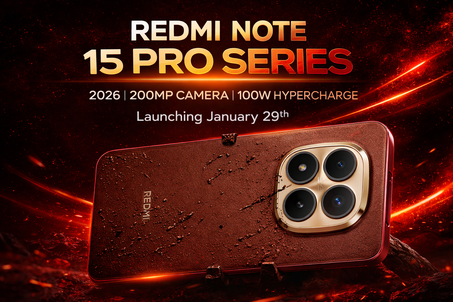 Redmi Note 15 Pro Series 2026: 200MP Camera, 100W HyperCharge और AIGC फ़ीचर्स के साथ Best लॉन्च