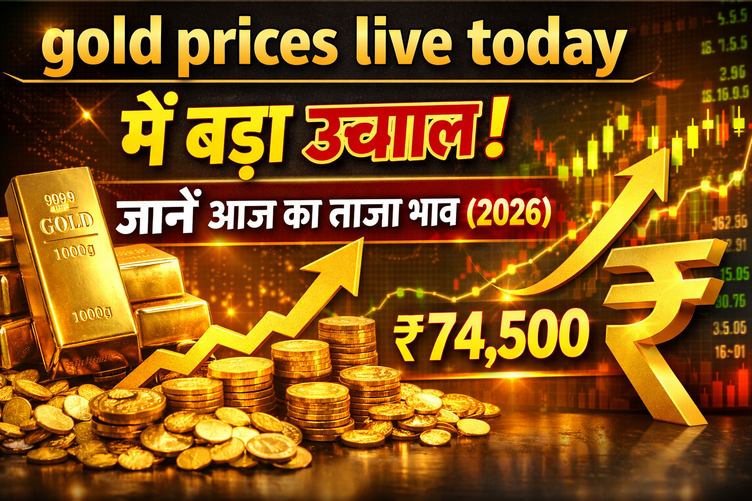 gold prices live today में बड़ा उछाल – जानें आज का ताजा भाव (2026)