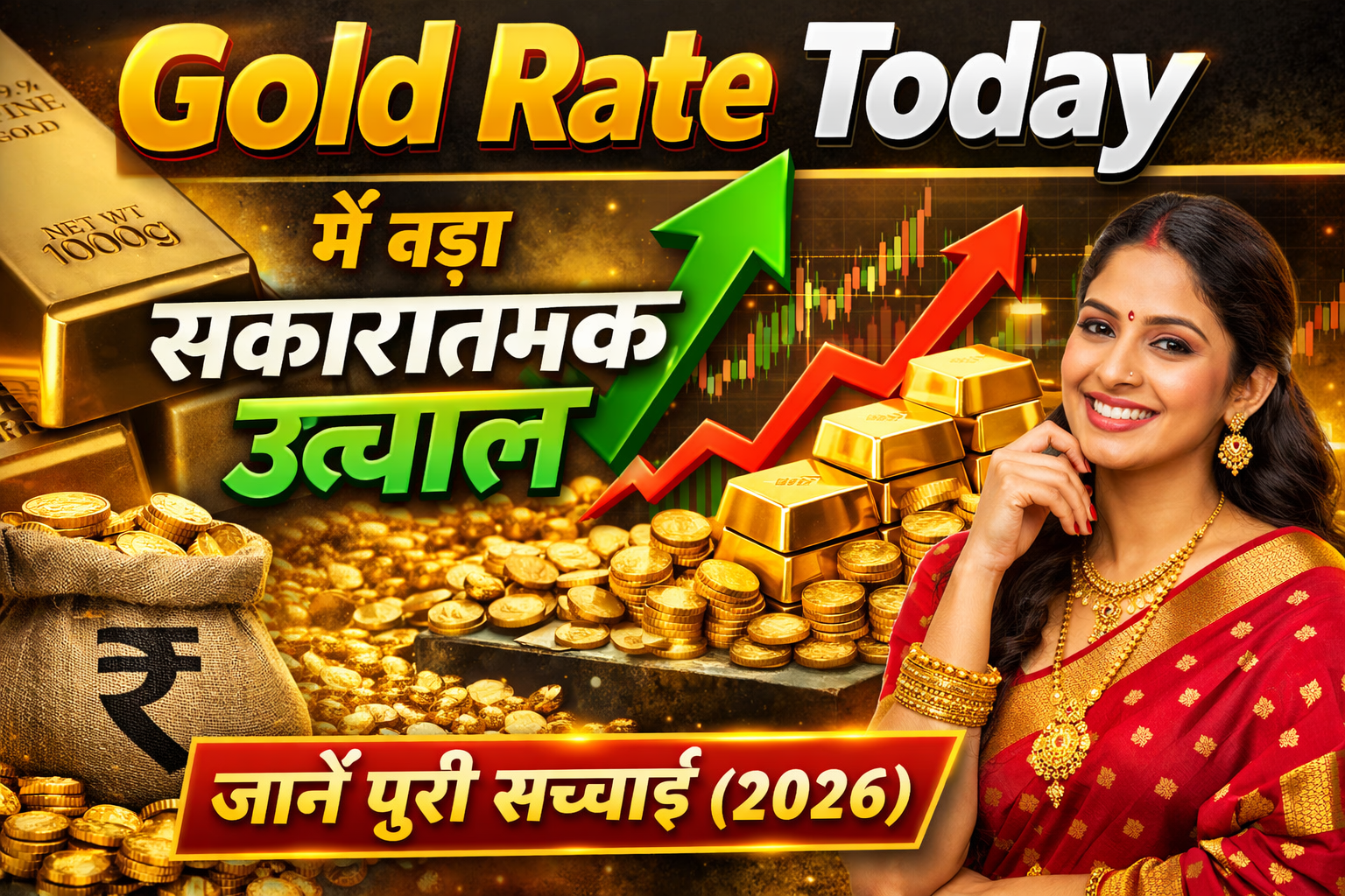 “Gold Rate Today” में बड़ा सकारात्मक उछाल – जानें पूरी सच्चाई (2026)