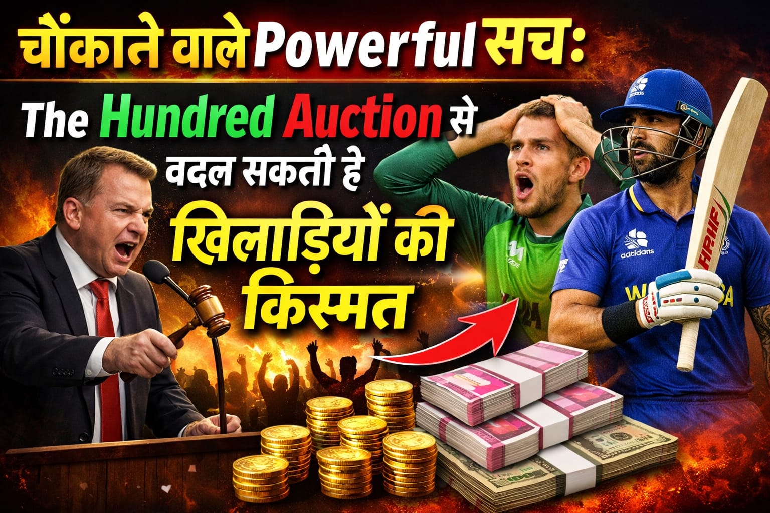चौंकाने वाले Powerful सच: The Hundred Auction से बदल सकती है खिलाड़ियों की किस्मत