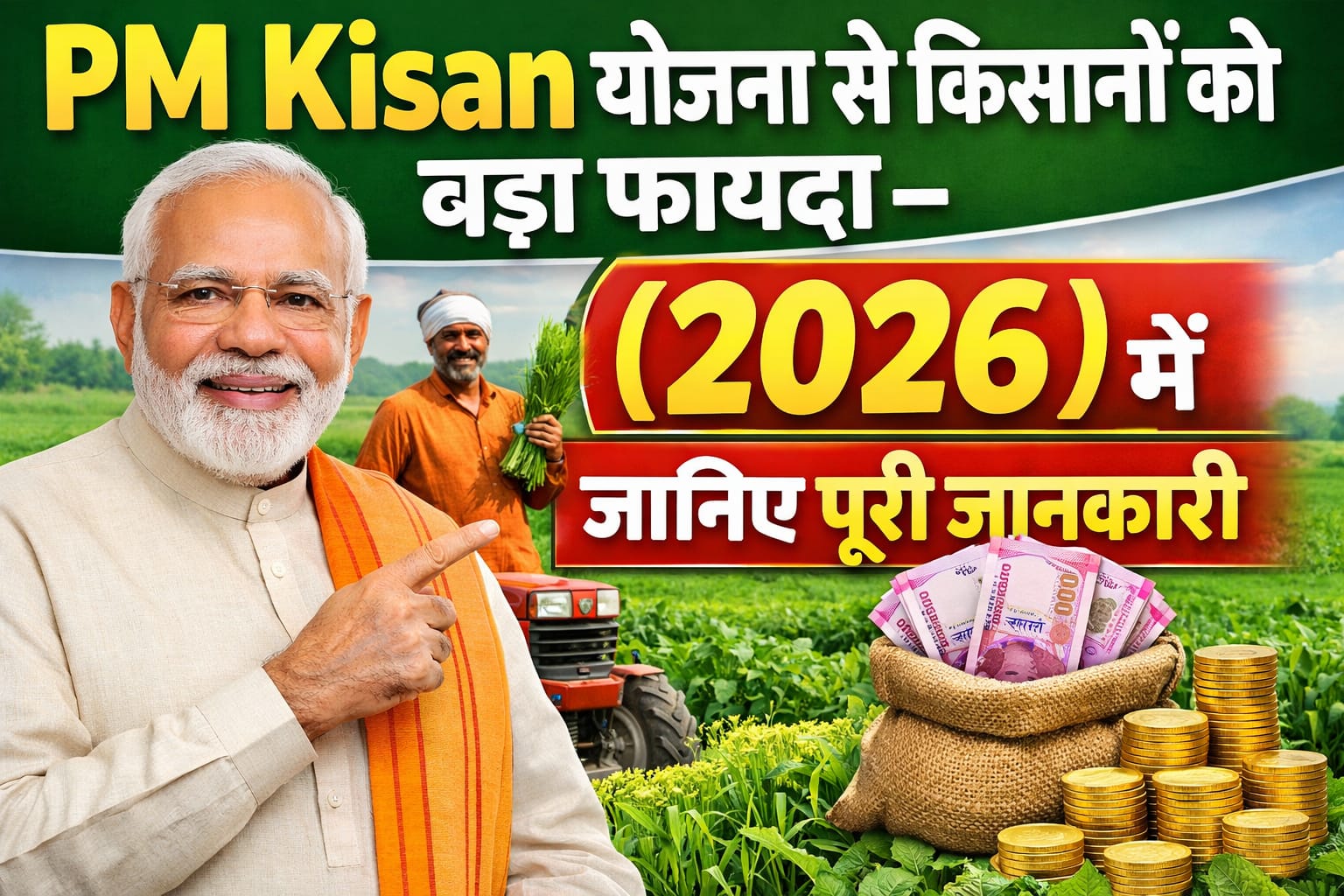 PM Kisan योजना से किसानों को बड़ा फायदा – (2026) में जानिए पूरी जानकारी